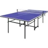 sportnow Tischtennisplatte Klappbar Indoor mit Rollen Blau