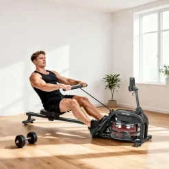 sportnow Wasser Rudergerät Schwarz