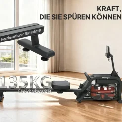 sportnow Wasser Rudergerät Schwarz
