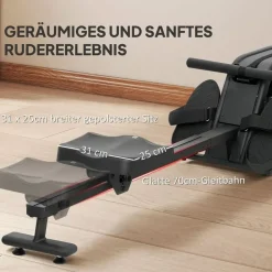 sportnow Wasser Rudergerät Schwarz
