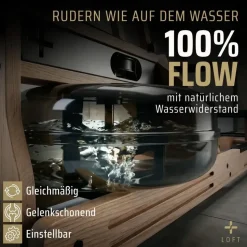 Sportplus Wasser-Rudergerät Eichenholz
