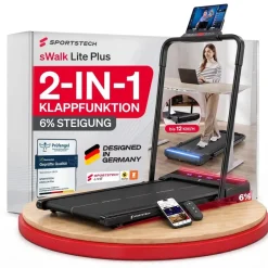 Sportstech Laufband sWalk Lite Plus Schwarz