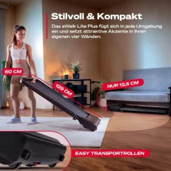 Sportstech Laufband sWalk Lite Plus Schwarz