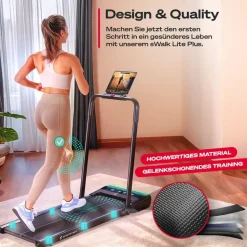 Sportstech Laufband sWalk Lite Plus Schwarz