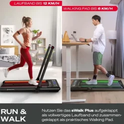 Sportstech Laufband sWalk Plus Schwarz