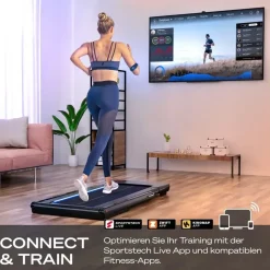 Sportstech sTread Fold Pro Schwarz