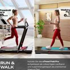 Sportstech sTread Fold Pro Schwarz