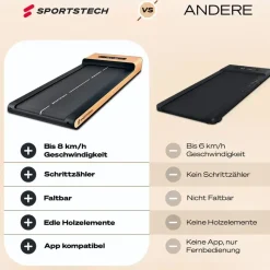 Sportstech WoodPad Pro Braun