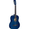 Stagg C440 Klassische Gitarre – Schwarz Gitarre Volle Größe blau