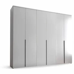 Stella Trading Drehtürenschrank 6-türig 270 x 225 x 52 cm Weiß