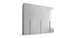Stella Trading Drehtürenschrank 6-türig 270 x 225 x 52 cm Weiß