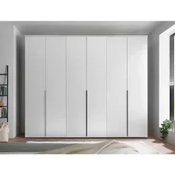 Stella Trading Drehtürenschrank 6-türig 270 x 225 x 52 cm Weiß