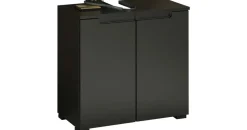 Stella Trading Waschbeckenunterschrank 60 x 57,5 x 32 cm Schwarz matt