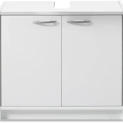 Stella Trading Waschbeckenunterschrank 63 x 55 x 29 cm Weiß matt