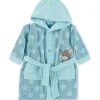 Sterntaler Unisex Baby Bademantel Emmi Bathrobe, Mittelblau, 110-116