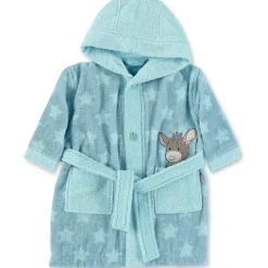 Sterntaler Unisex Baby Bademantel Emmi Bathrobe, Mittelblau, 110-116