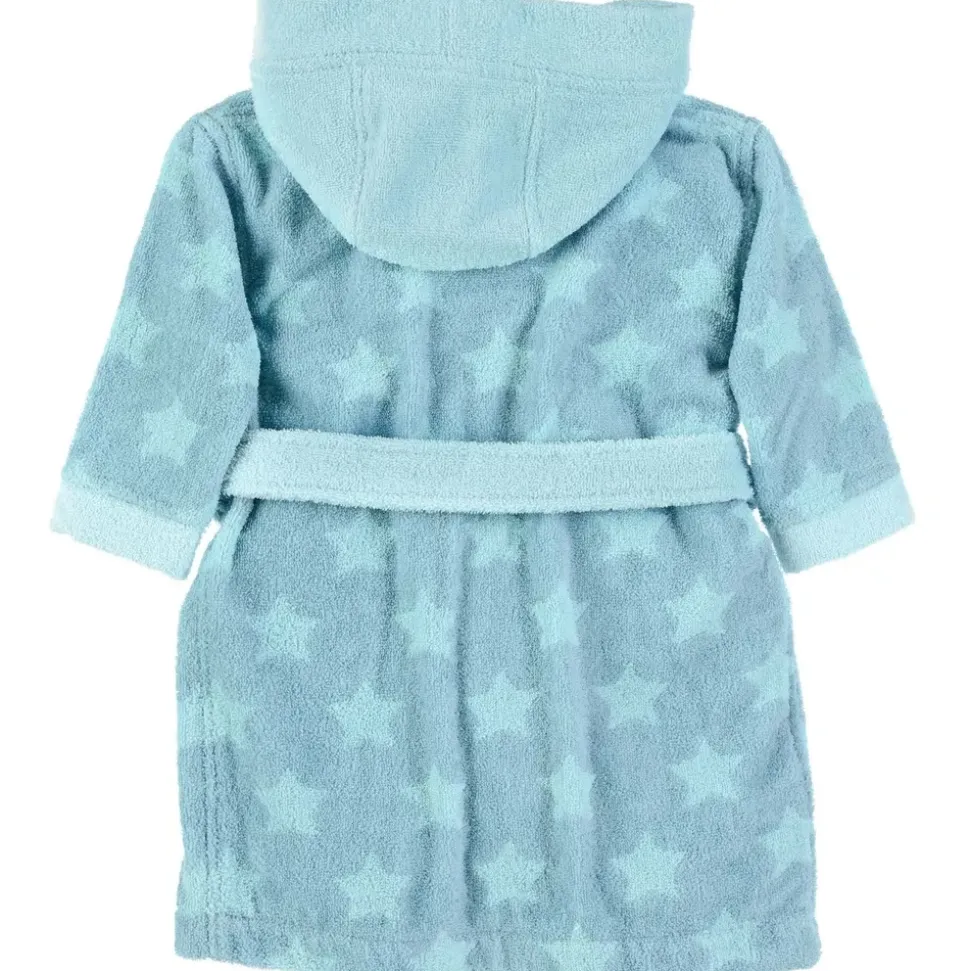 Sterntaler Unisex Baby Bademantel Emmi Bathrobe, Mittelblau, 110-116