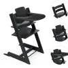Stokke Tripp Trapp Bundle black inkl. Baby Set2 + Tray