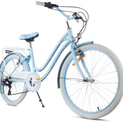 SUN BABY Heart Bike 24 Zoll silver moon blau