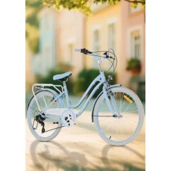 SUN BABY Heart Bike 24 Zoll silver moon blau
