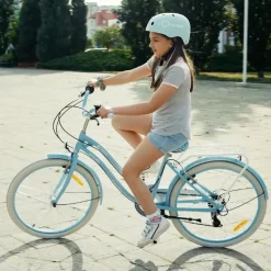 SUN BABY Heart Bike 24 Zoll silver moon blau