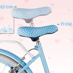 SUN BABY Heart Bike 24 Zoll silver moon blau