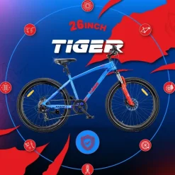 SUN BABY Tiger Bike 26 Zoll RH 0 cm blau/orange