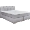 SUN GARDEN Boxspringbett 180 x 200 cm H3 Grau