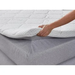 SUN GARDEN Boxspringbett 180 x 200 cm H3 Grau
