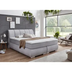 SUN GARDEN Boxspringbett 180 x 200 cm H3 Grau