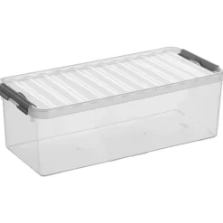 SUNWARE Q-Line Aufbewahrungsbox 48,5 x 19 x 14,7 cm 15-tlg. transparent