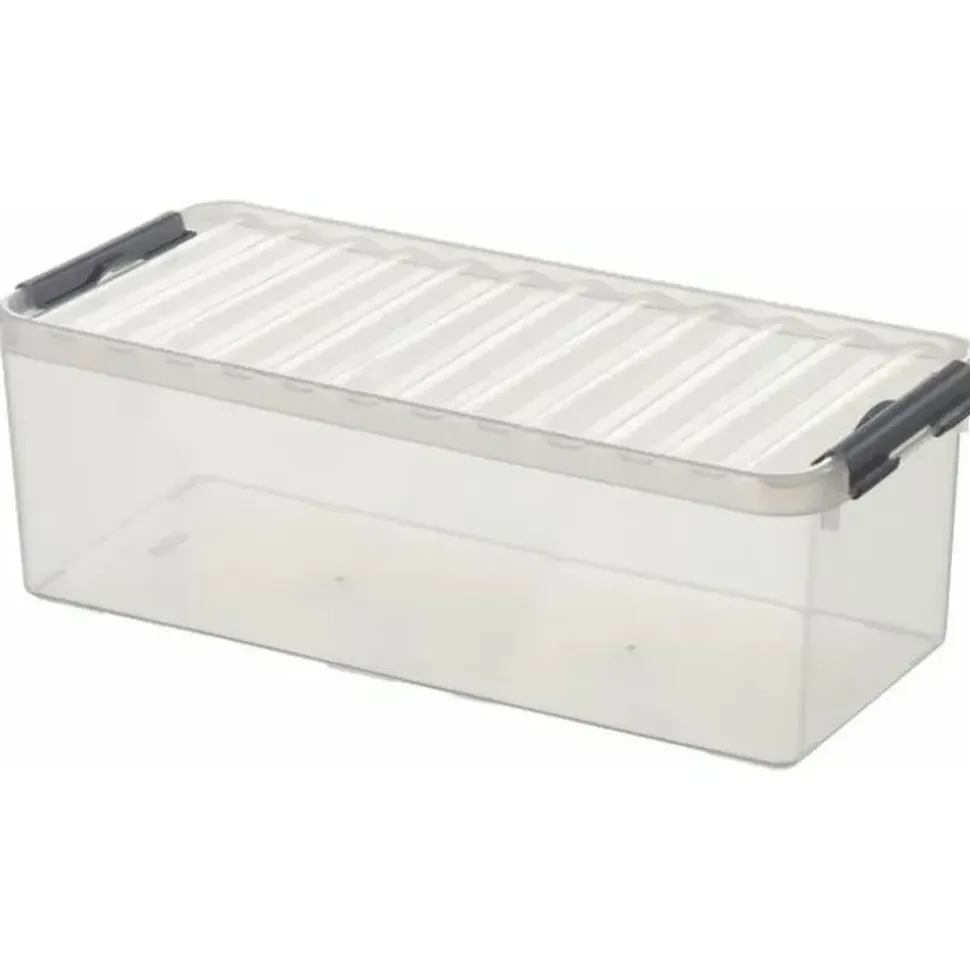 SUNWARE Q-Line Aufbewahrungsbox 48,5 x 19 x 14,7 cm 15-tlg. transparent