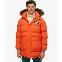 Superdry Everest Longline Baffled Parka orange 2XL