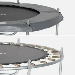 sweeek Rundes Trampolin 180 cm inkl. Sicherheitsnetz Grau