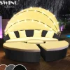 Swing&Harmonie Sonneninsel Loungeset Rattan