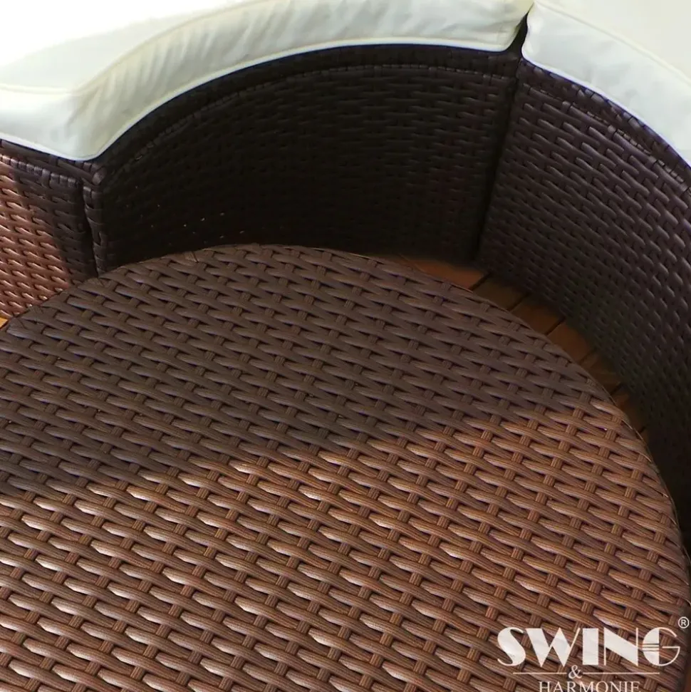 Swing&Harmonie Sonneninsel Loungeset Rattan