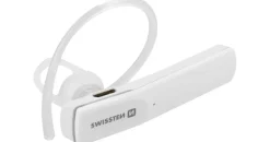 Swissten Ultraleichtes UL-9 Bluetooth-Freisprech-Headset mit MultiPoint - Weiß