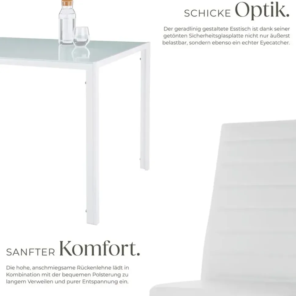 Tectake Berlin 5-tlg. weiß