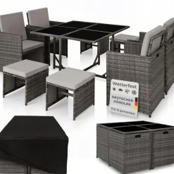 Tectake Bilbao Set 9-tlg.