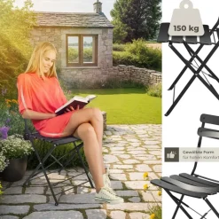 Tectake Bistrotisch-Set Frieda für 2 Personen