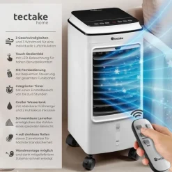 Tectake Klimagerät 403915 weiß mobil