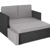 Tectake Korfu Rattan Lounge 2-Sitzer schwarz