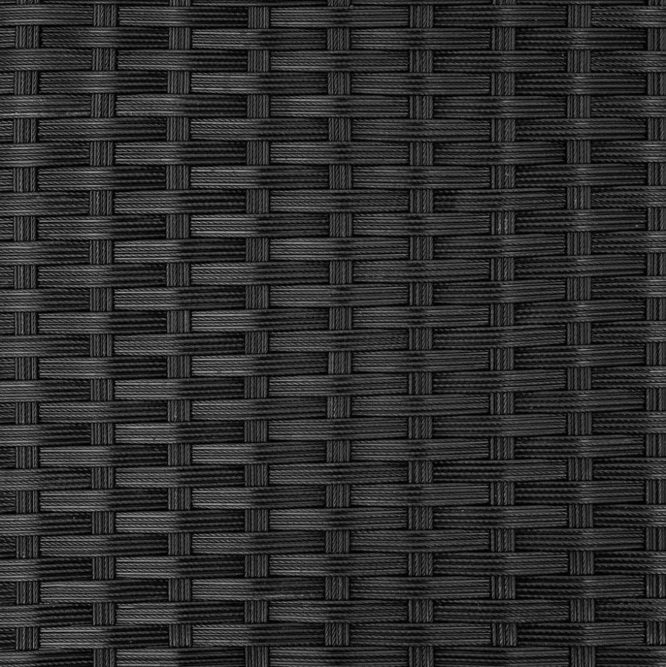 Tectake Korfu Rattan Lounge 2-Sitzer schwarz