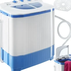 Tectake Mini-Waschmaschine Toplader (4.5 kg)