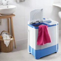 Tectake Mini-Waschmaschine Toplader (4.5 kg)