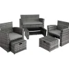 Tectake Modena Rattan Sitzgruppe