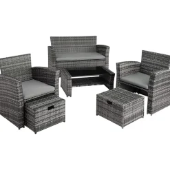 Tectake Modena Rattan Sitzgruppe
