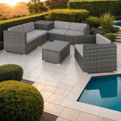 Tectake Pisa Rattan Lounge