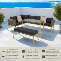 Tectake Pula Rattan Lounge