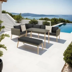Tectake Pula Rattan Lounge